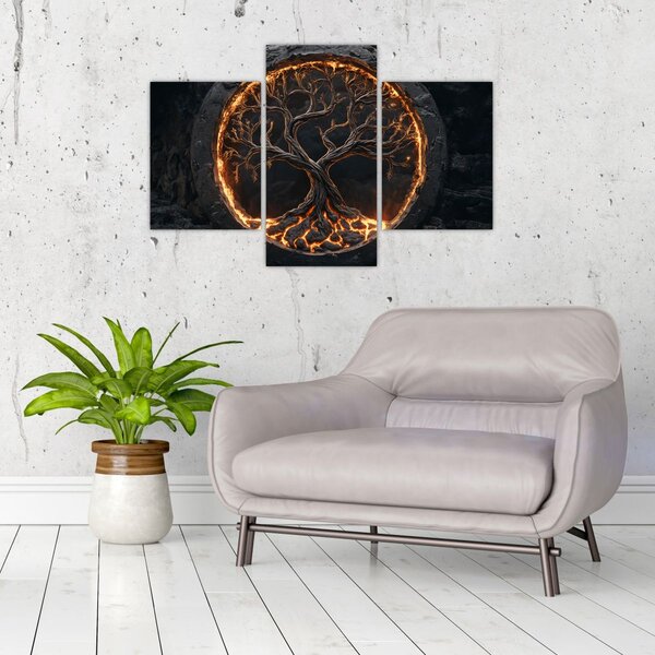 Kép – Életfa lávában I. (90x60 cm)