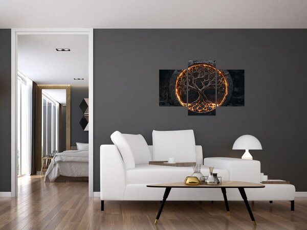 Kép – Életfa lávában I. (90x60 cm)