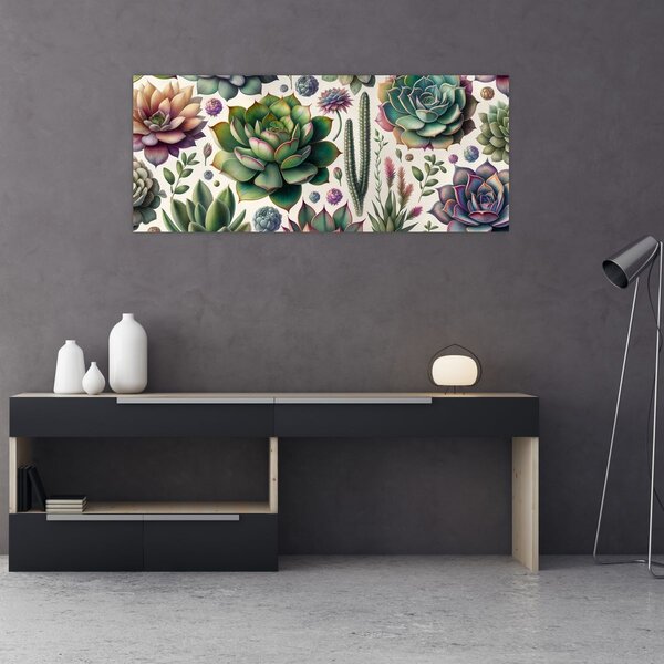 Kép - Pozsgás növények (120x50 cm)