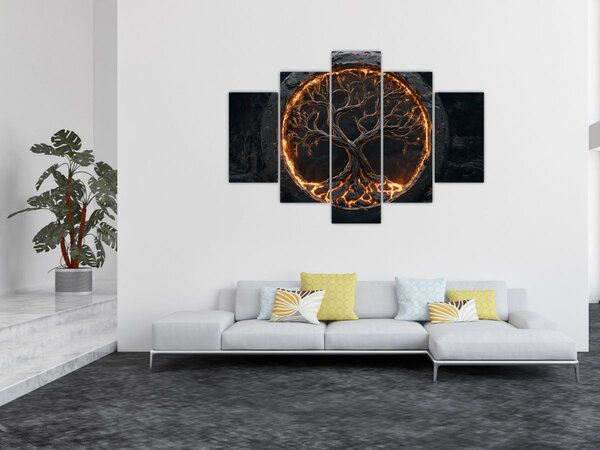 Kép – Életfa lávában I. (150x105 cm)