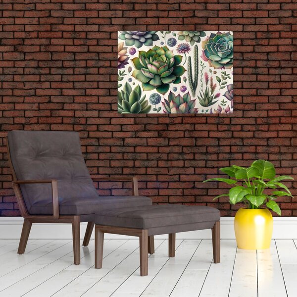 Kép - Pozsgás növények (70x50 cm)