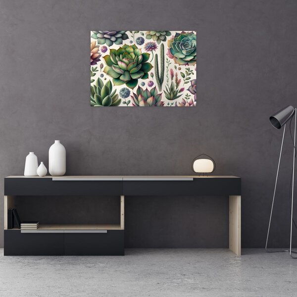 Kép - Pozsgás növények (70x50 cm)
