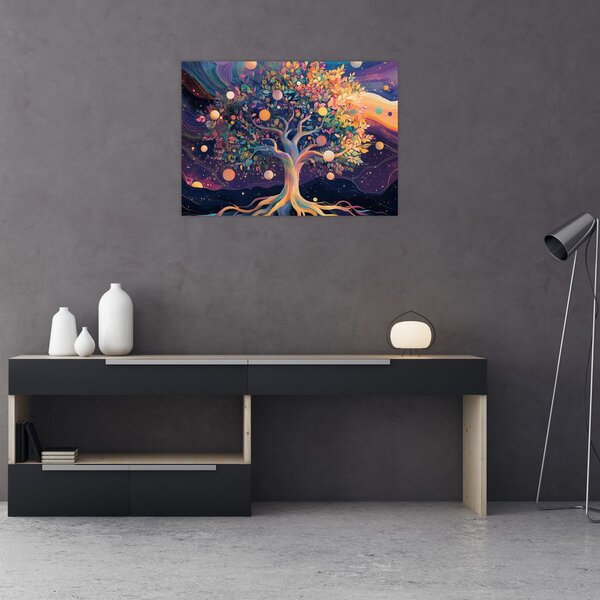 Kép – Lila fa tele energiával (70x50 cm)