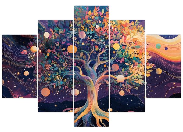 Kép – Lila fa tele energiával (150x105 cm)