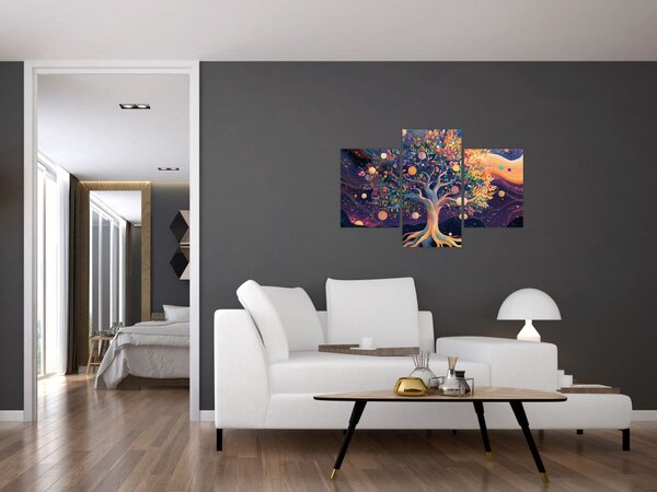 Kép – Lila fa tele energiával (90x60 cm)