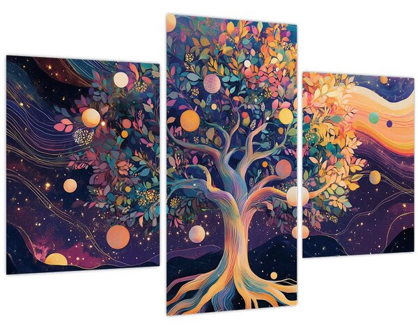 Kép – Lila fa tele energiával (90x60 cm)