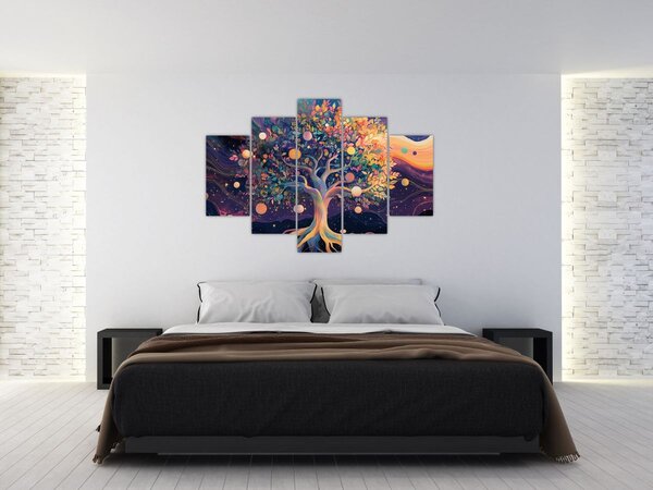 Kép – Lila fa tele energiával (150x105 cm)