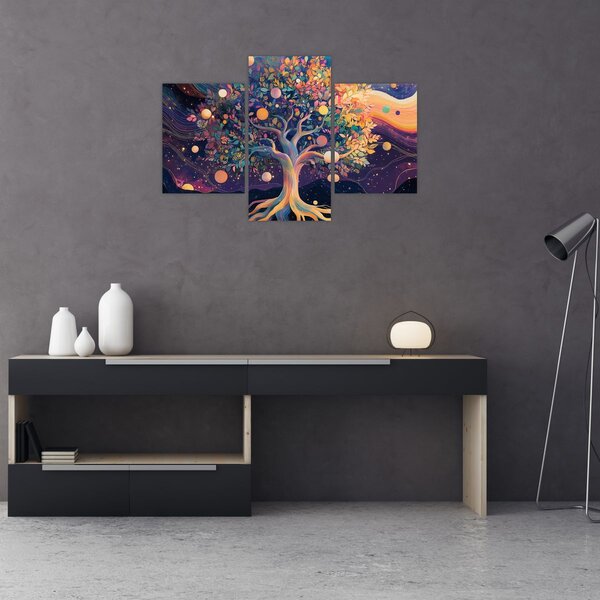 Kép – Lila fa tele energiával (90x60 cm)