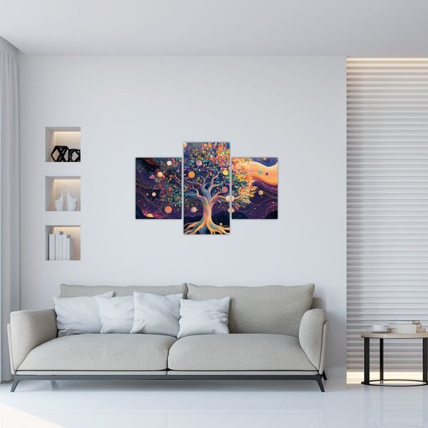 Kép – Lila fa tele energiával (90x60 cm)