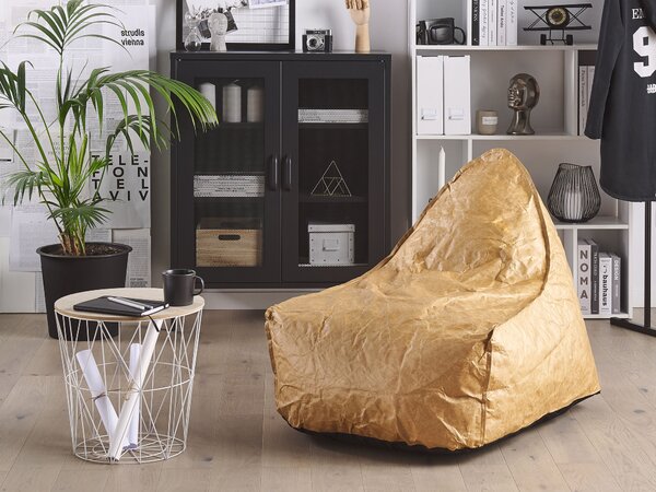 Babzsák 200 L DROP 63 cm 75 cm Aranybarna