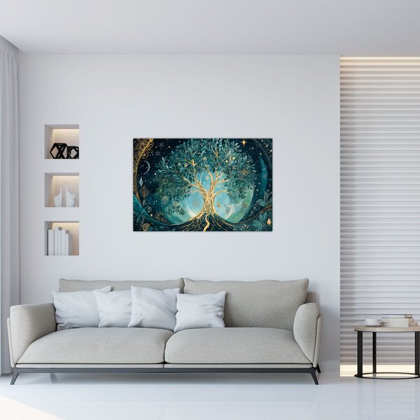 Kép – Életfa az univerzumban (90x60 cm)