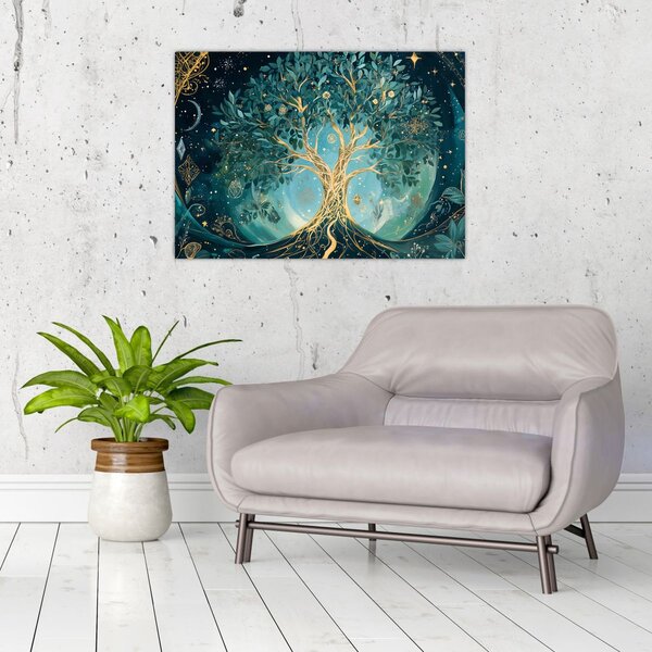 Kép – Életfa az univerzumban (70x50 cm)