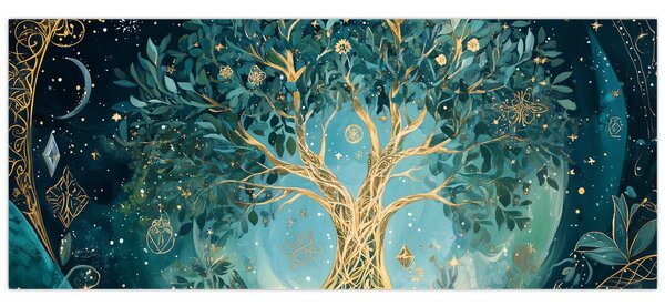 Kép – Életfa az univerzumban (120x50 cm)