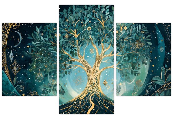 Kép – Életfa az univerzumban (90x60 cm)