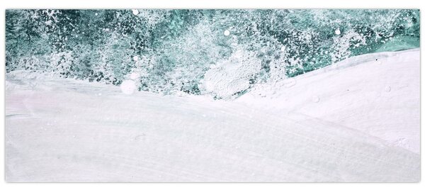 Kép - Türkiz absztrakció (120x50 cm)