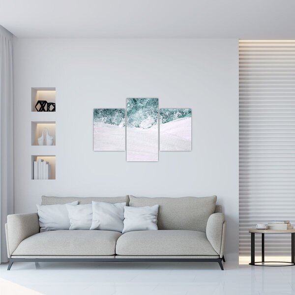 Kép - Türkiz absztrakció (90x60 cm)