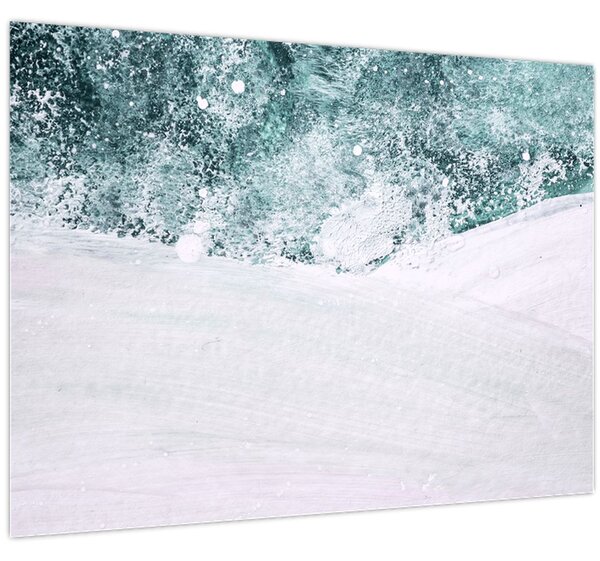 Kép - Türkiz absztrakció (70x50 cm)