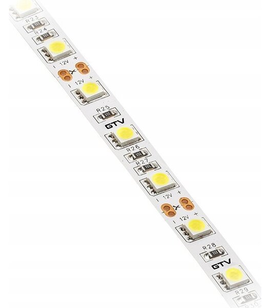 GTV LED Szalag - 19 W/FM, 60 W/5FM, 10 mm, 5 FM/Tekercs, 12 V, IP20, 1600 Lumen, Semleges Fehér