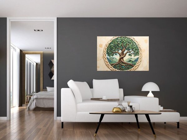 Kép – Fonott életfa (90x60 cm)