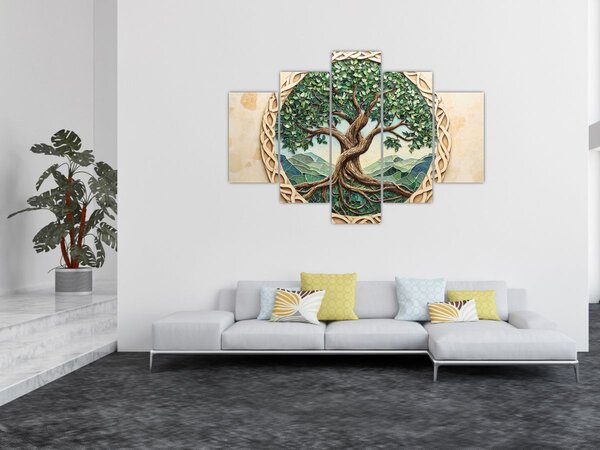 Kép – Fonott életfa (150x105 cm)