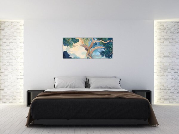 Kép – Kozmikus fa (120x50 cm)