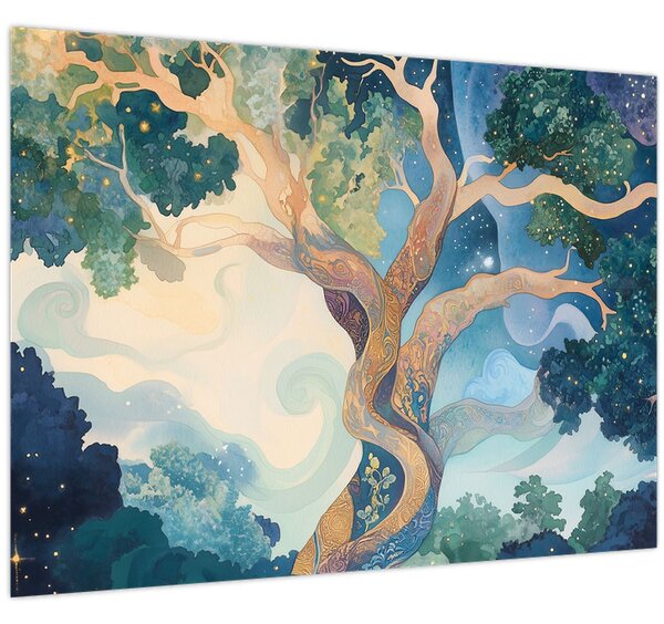 Kép – Kozmikus fa (70x50 cm)