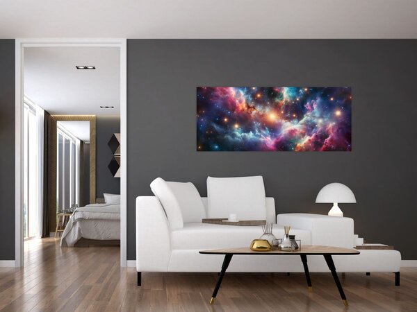 Kép - Sötét univerzum (120x50 cm)