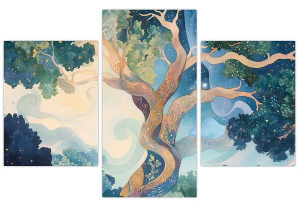 Kép – Kozmikus fa (90x60 cm)
