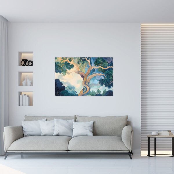 Kép – Kozmikus fa (90x60 cm)