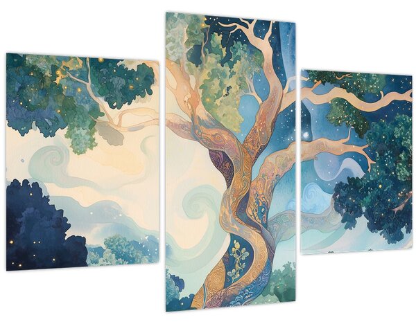 Kép – Kozmikus fa (90x60 cm)