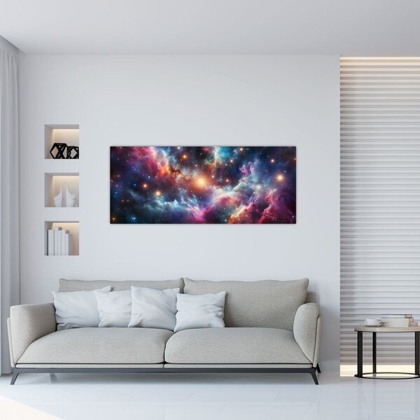 Kép - Sötét univerzum (120x50 cm)