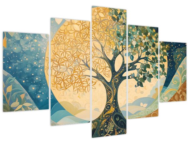 Kép – Életfa a holdban (150x105 cm)