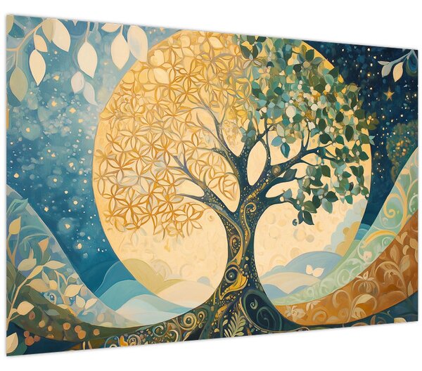 Kép – Életfa a holdban (90x60 cm)