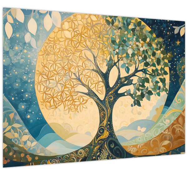 Kép – Életfa a holdban (70x50 cm)
