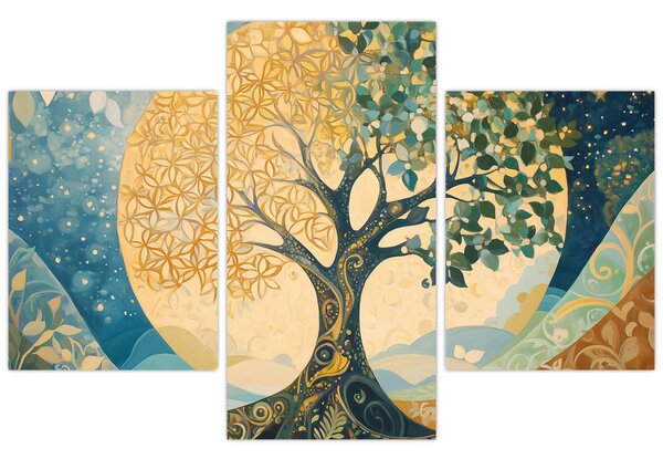 Kép – Életfa a holdban (90x60 cm)