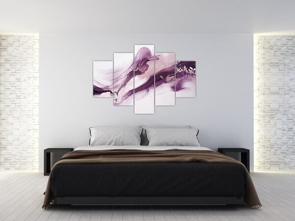 Kép - Lila folyadék művészet (150x105 cm)