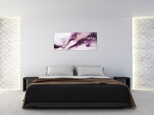 Kép - Lila folyadék művészet (120x50 cm)