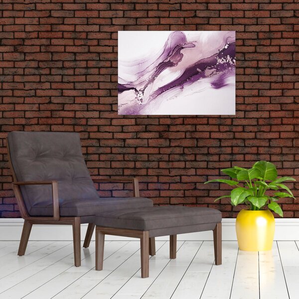Kép - Lila folyadék művészet (70x50 cm)