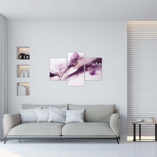Kép - Lila folyadék művészet (90x60 cm)
