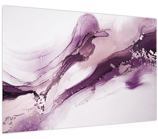 Kép - Lila folyadék művészet (90x60 cm)