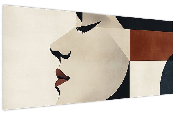 Kép - Nő profilból (120x50 cm)