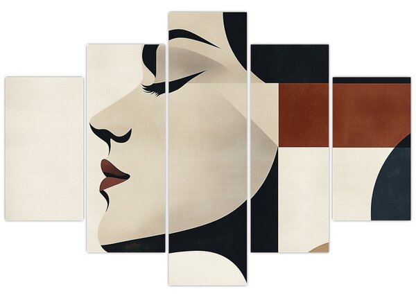 Kép - Nő profilból (150x105 cm)