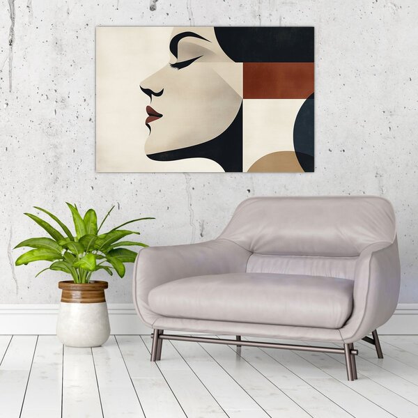 Kép - Nő profilból (90x60 cm)