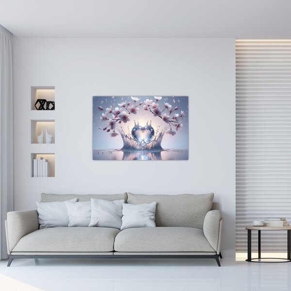 Kép - Gyémánt szív (90x60 cm)