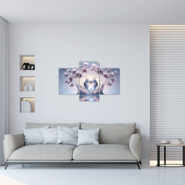 Kép - Gyémánt szív (90x60 cm)