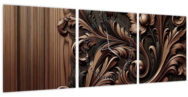 Kép - Faminta minta (órával) (90x30 cm)