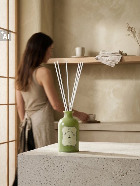 Sinsay - Illatosító diffúzor pálcikákkal Matcha Latte - halványzöld
