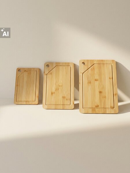 Sinsay - Bambusz vágódeszkák 3 pack - bézs