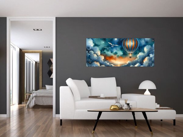 Kép - Repülés az éjjeli ég alatt (120x50 cm)