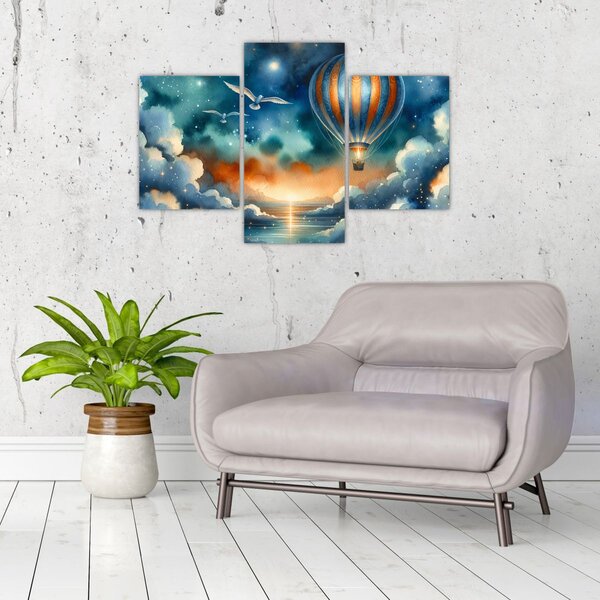 Kép - Repülés az éjjeli ég alatt (90x60 cm)